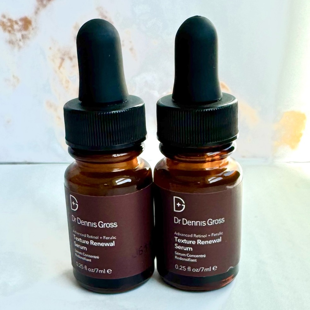 DR DENNIS GROSS Advanced Retinol + Ferulic Texture Renewal Serum Bundle NEW Set